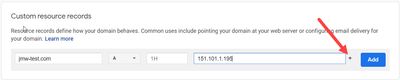 Google Domains Custom Resource Add